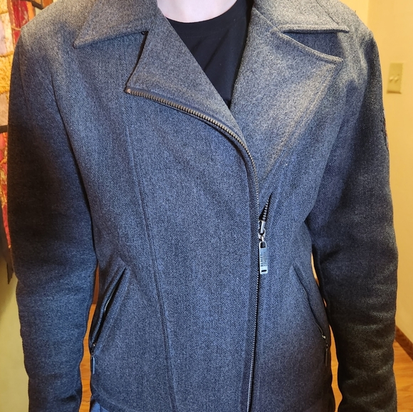 Harley-Davidson Women's Peacoat Dress Wool Jacket - Picture 2 of 6